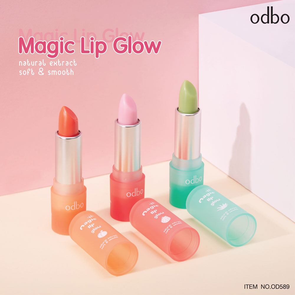[Odbo] Son dưỡng có màu Magic Lip Glow Natural Extract Soft and Smooth OD589 Thái Lan